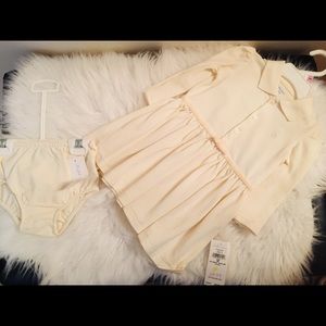 Cream polo dress 9 months